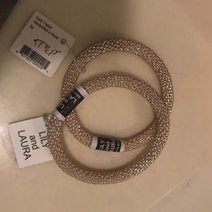 Lily and Laura Rose Gold Bracelet Set